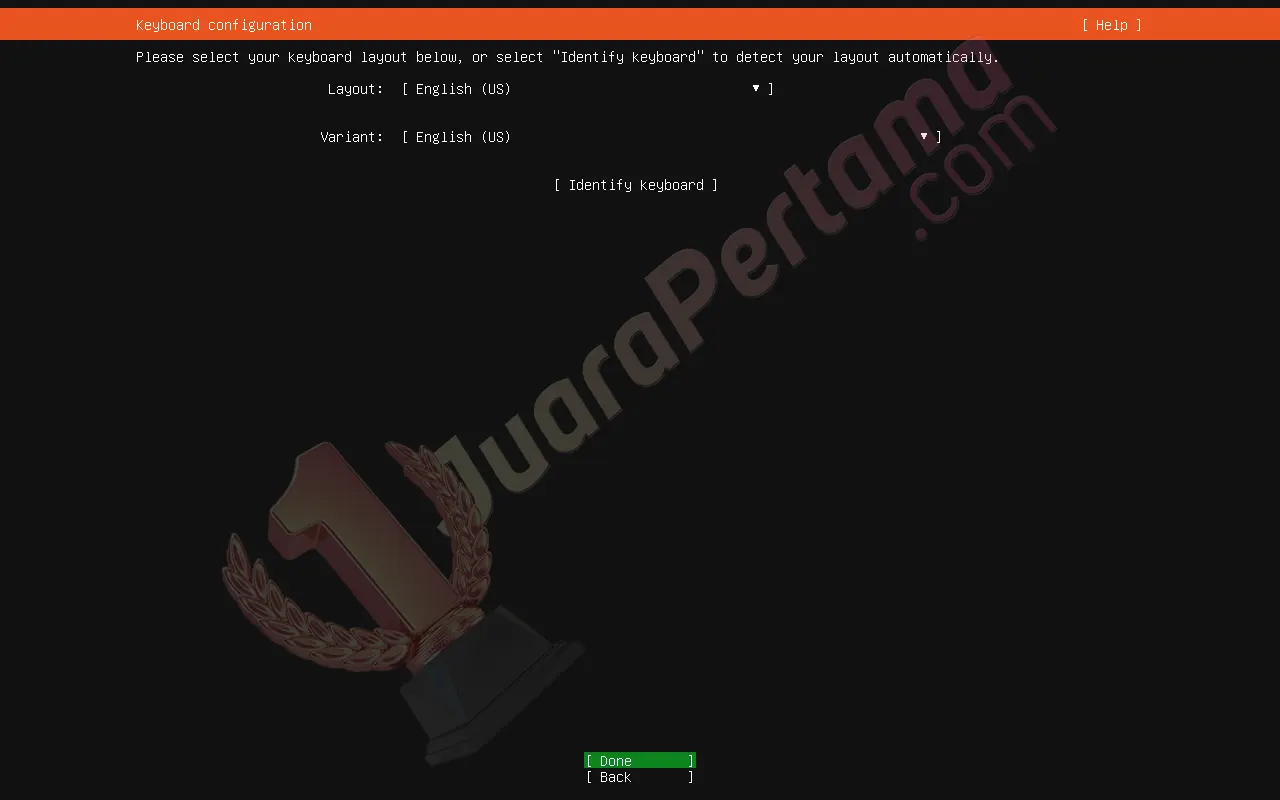 Instalasi Ubuntu Server di VirtualBox - Setup 3