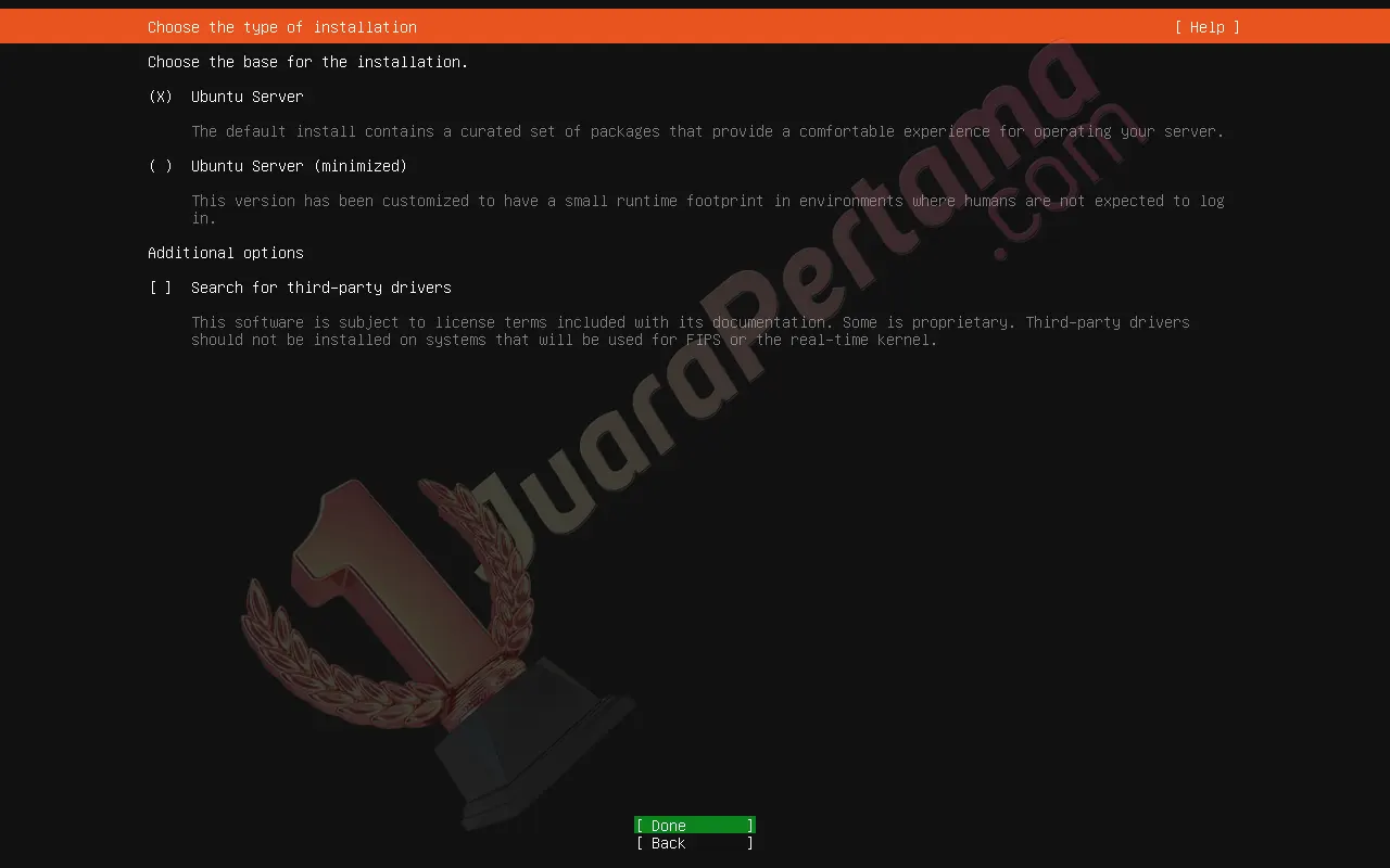 Instalasi Ubuntu Server di VirtualBox - Setup 4