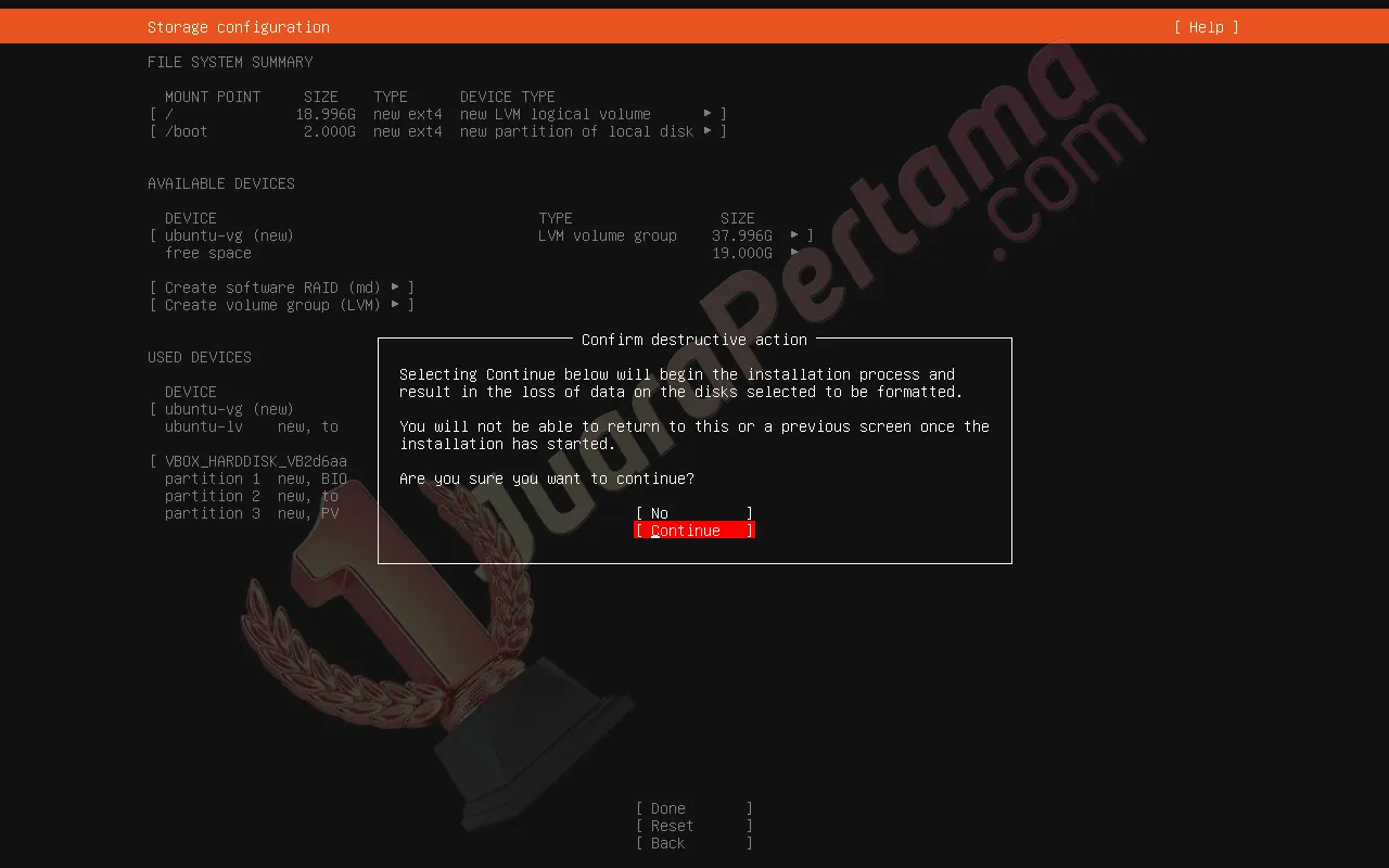 Instalasi Ubuntu Server di VirtualBox - Setup 11